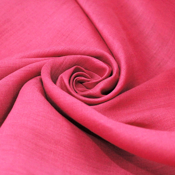 Tecido Cambraia de Linho Puro 41 - Hot Pink - 100% Linho - Milfios Tecidos