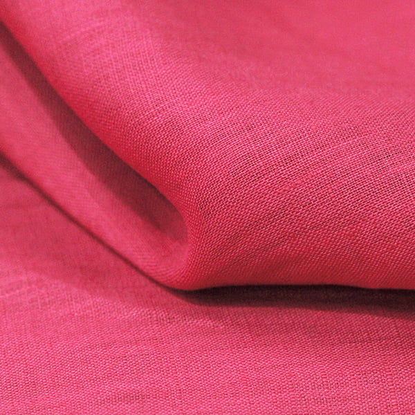 Tecido Cambraia de Linho Puro 41 - Hot Pink - 100% Linho - Milfios Tecidos