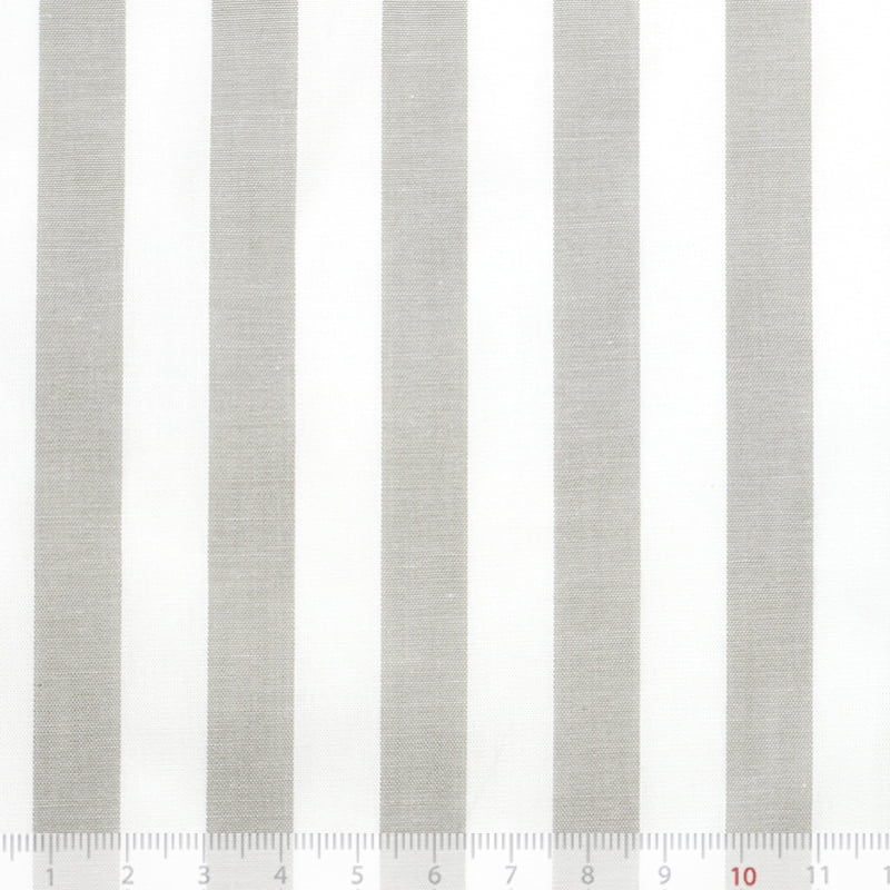 Tecido Camisaria Tricoline Fio 40 - Fio Tinto Listra GG - Cinza - 100% Algodão   - Milfios Tecidos