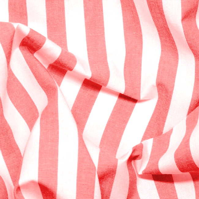 Tecido Camisaria Tricoline Fio 40 - Fio Tinto Listra GG - Vermelho - 100% Algodão - Milfios Tecidos