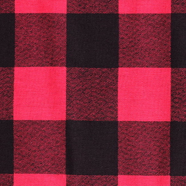 Tecido Camisaria Flanela Xadrez - Style Classic 04 - Vermelho - 100% Algodão    - Milfios Tecidos