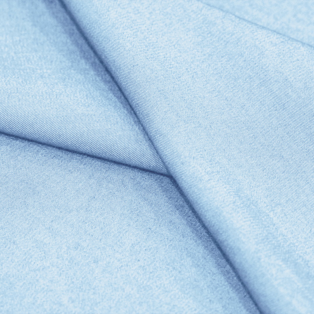 Tecido Camisaria Jeans 04 - Azul Claro - 70% Viscose 27% Poliéster 3% Elastano   - Milfios Tecidos
