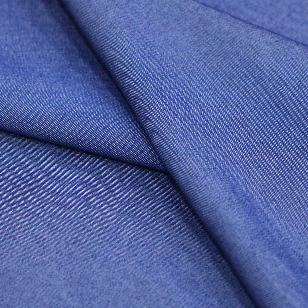 Tecido Camisaria Jeans 01 - Azul Royal - 70% Viscose 27% Poliéster 3% Elastano  - Milfios Tecidos