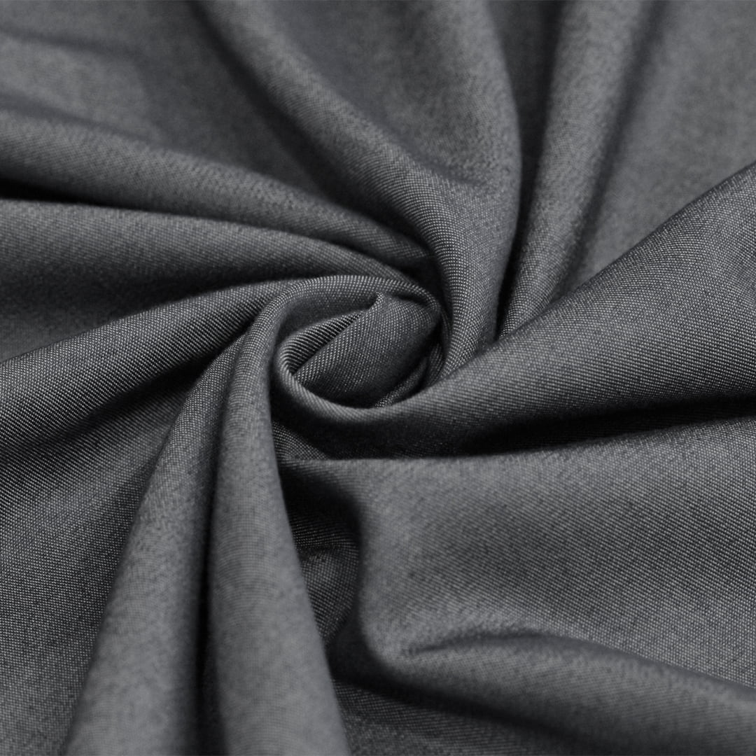 Tecido Camisaria Jeans 03 - Preto - 70% Viscose 27% Poliéster 3% Elastano   - Milfios Tecidos