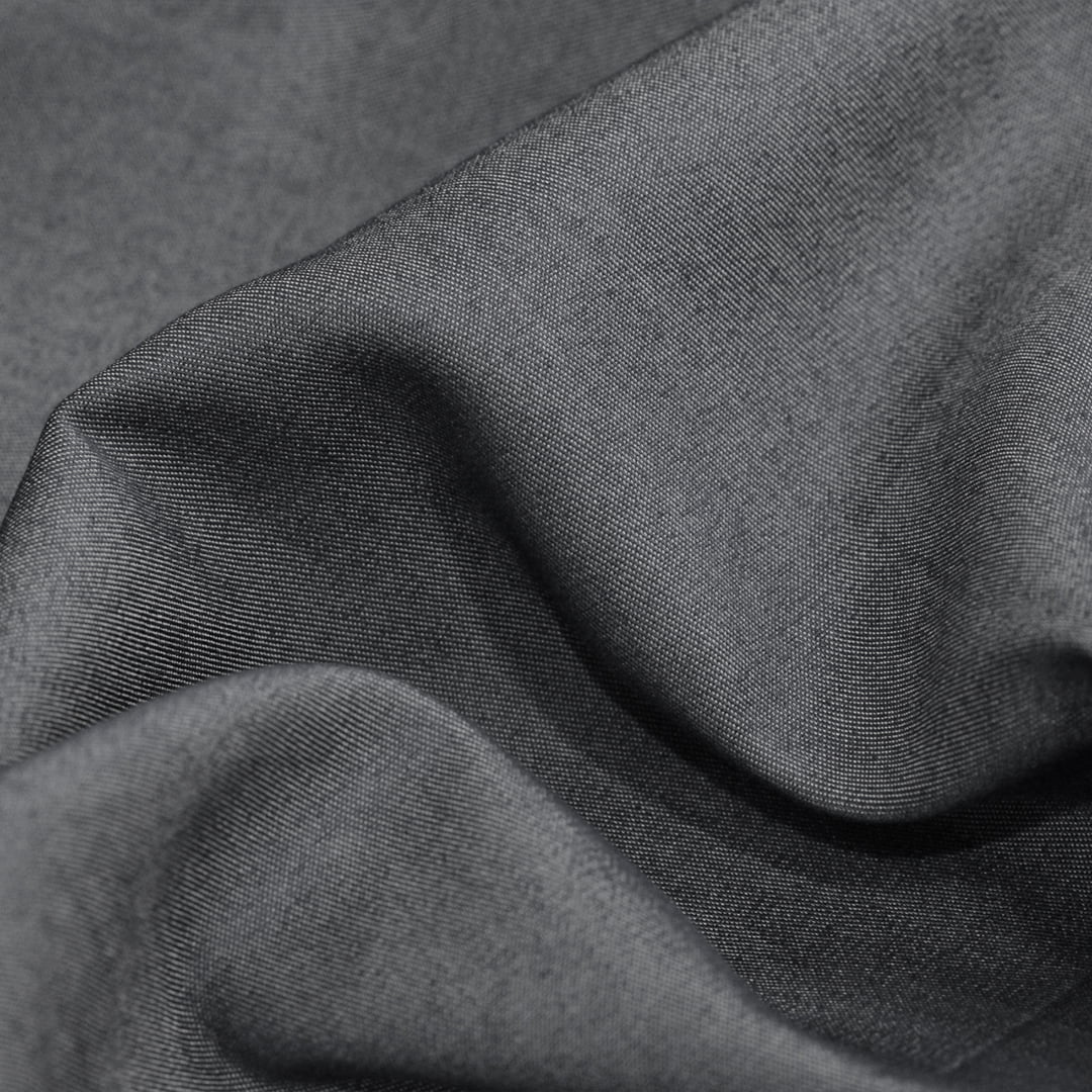 Tecido Camisaria Jeans 03 - Preto - 70% Viscose 27% Poliéster 3% Elastano   - Milfios Tecidos