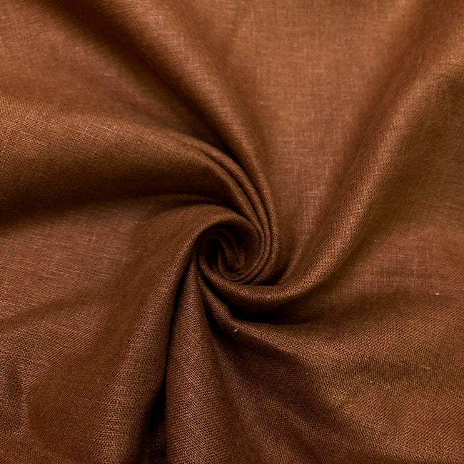 Tecido Linho Puro 65 Chocolate - 100% Linho 190g - Milfios Tecidos