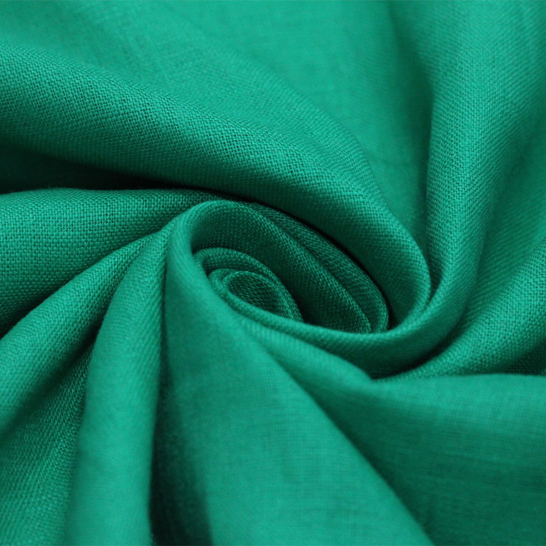 Tecido Linho Puro 50 - Green Vita - 100% Linho - Milfios Tecidos