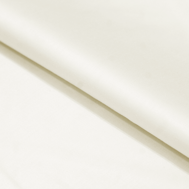 Tecido Camisaria Tricoline Fio 80 - New Luxor 32 Off White Acetinado - 100% Algodão Egípcio - Milfios Tecidos