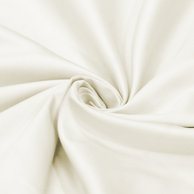 Tecido Camisaria Tricoline Fio 80 - New Luxor 32 Off White Acetinado - 100% Algodão Egípcio - Milfios Tecidos