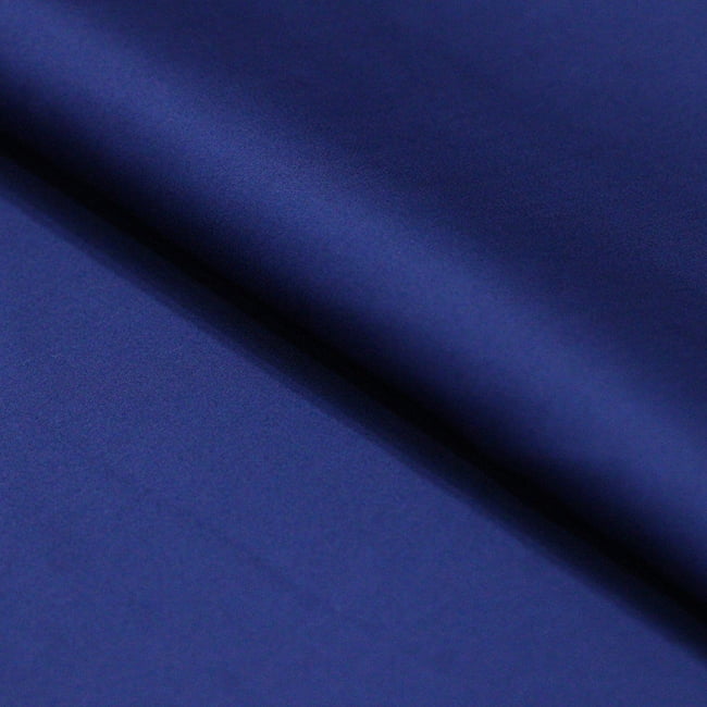 Tecido Camisaria Tricoline Fio 80 - New Luxor 35 Azul Medieval Acetinado - 100% Algodão Egípcio - Milfios Tecidos
