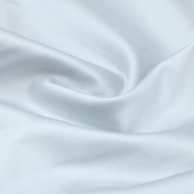 Tecido Camisaria Tricoline Fio 80 - New Luxor 36 Prata Acetinado - 100% Algodão Egípcio - Milfios Tecidos