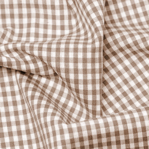 Tecido Camisaria Tricoline Fio 40 - Fio Tinto - Vichy Xadrez M - Fendi - 100% Algodão - Milfios Tecidos