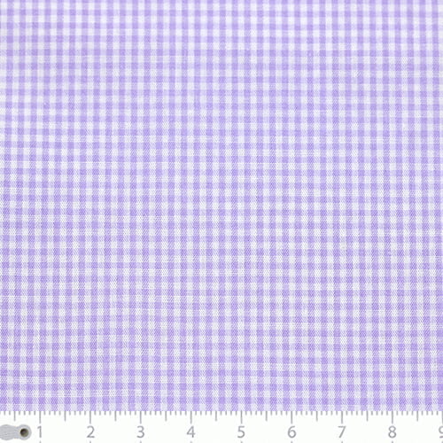 Tecido Camisaria Tricoline Fio 40 - Fio Tinto - Vichy Xadrez P - Lilas - 100% Algodão      - Milfios Tecidos