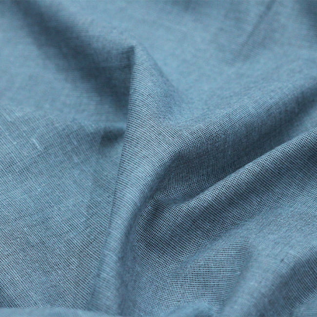 Tecido Camisaria Tricoline Fio 50  - Filas 50 - Liso - Blueberry - 100% Algodão - Milfios Tecidos