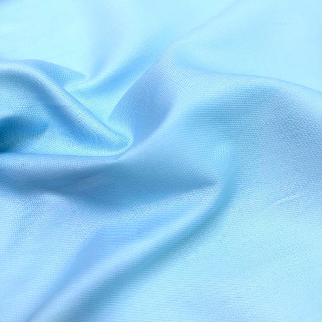Tecido Camisaria Tricoline Fio 50 - Gênova - Maquinetado - Azul Claro - 100% Algodão - Milfios Tecidos