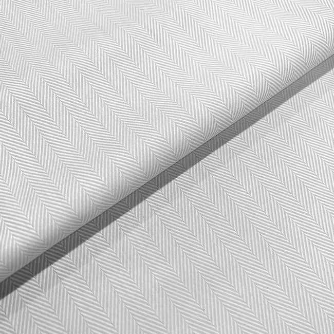 Tecido Camisaria Tricoline Fio 50 - Hórus 01 - Branco - Maquinetado - 100% Algodão - Milfios Tecidos