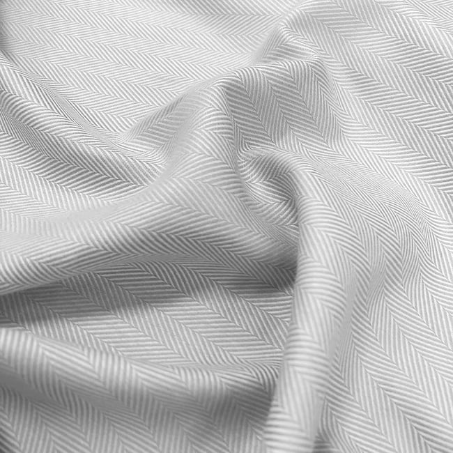 Tecido Camisaria Tricoline Fio 50 - Hórus 01 - Branco - Maquinetado - 100% Algodão - Milfios Tecidos