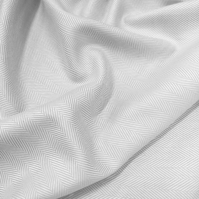 Tecido Camisaria Tricoline Fio 50 - Hórus 01 - Branco - Maquinetado - 100% Algodão - Milfios Tecidos