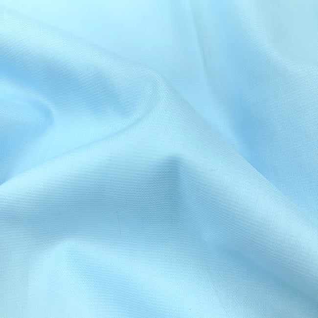 Tecido Camisaria Tricoline Fio 50 - Nápoles - Maquinetado - Azul Claro - 100% Algodão - Milfios Tecidos