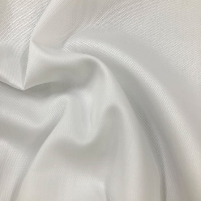 Tecido Camisaria Tricoline Fio 50 - Gênova - Maquinetado - Branco - 100% Algodão - Milfios Tecidos