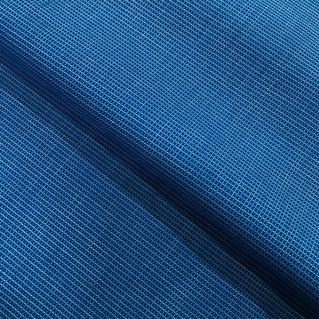 Tecido Camisaria Tricoline Fio 60 - Alexandria 290 Xadrez P - Azul Piscina - 100% Algodão - Milfios Tecidos
