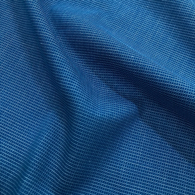Tecido Camisaria Tricoline Fio 60 - Alexandria 290 Xadrez P - Azul Piscina - 100% Algodão - Milfios Tecidos