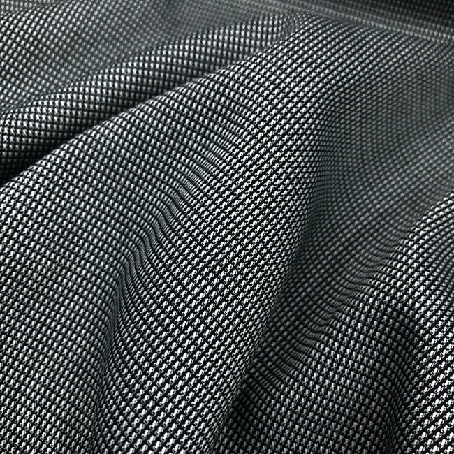 Tecido Camisaria Tricoline Fio 60 - Alexandria 291 Maquinetado - Preto - 100% Algodão - Milfios Tecidos