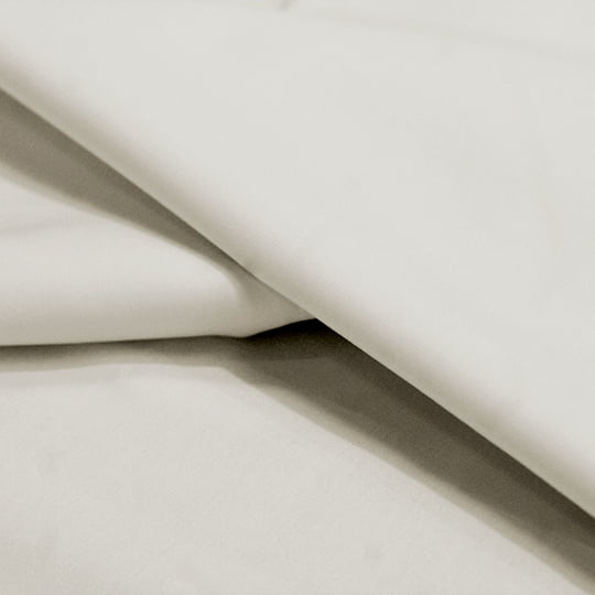 Tecido Camisaria Tricoline Fio 60 - Cairo 18 - Off White - 100% Algodão - Milfios Tecidos