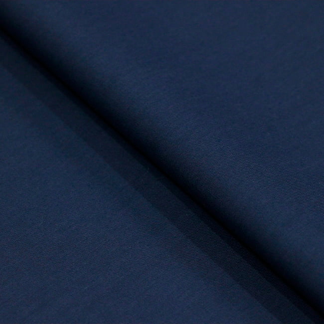 Tecido Camisaria Tricoline Fio 60 - Cairo 28 - Azul Medieval - 100% Algodão - Milfios Tecidos