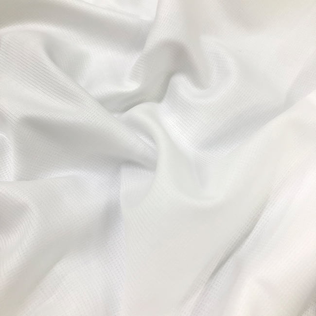 Tecido Camisaria Tricoline Fio 80 - Málaga - Branco - Maquinetado - 100% Algodão - Milfios Tecidos