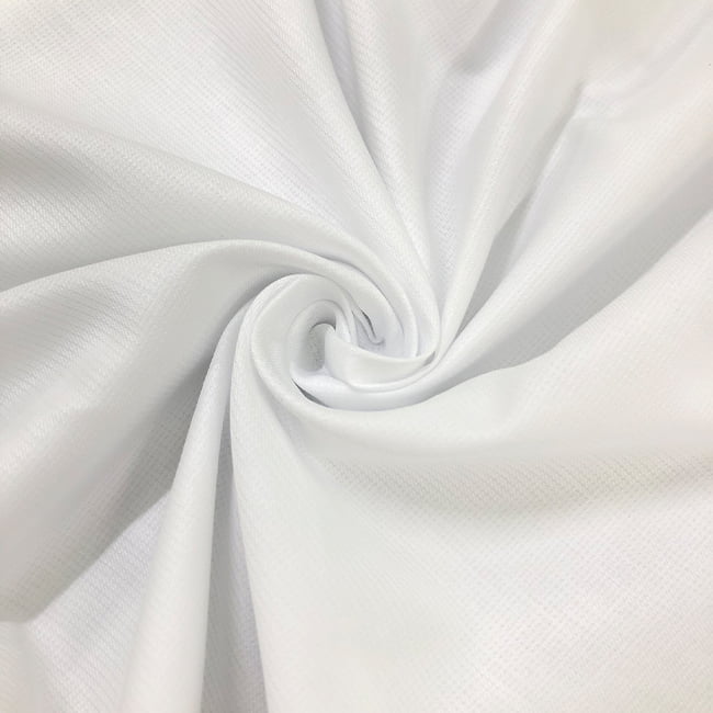 Tecido Camisaria Tricoline Fio 80 - Málaga - Branco - Maquinetado - 100% Algodão - Milfios Tecidos