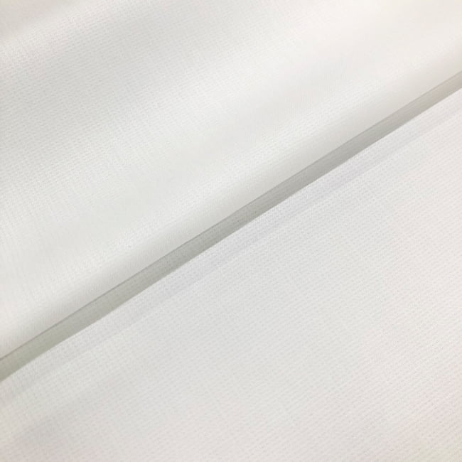 Tecido Camisaria Tricoline Fio 80 - Málaga - Branco - Maquinetado - 100% Algodão - Milfios Tecidos