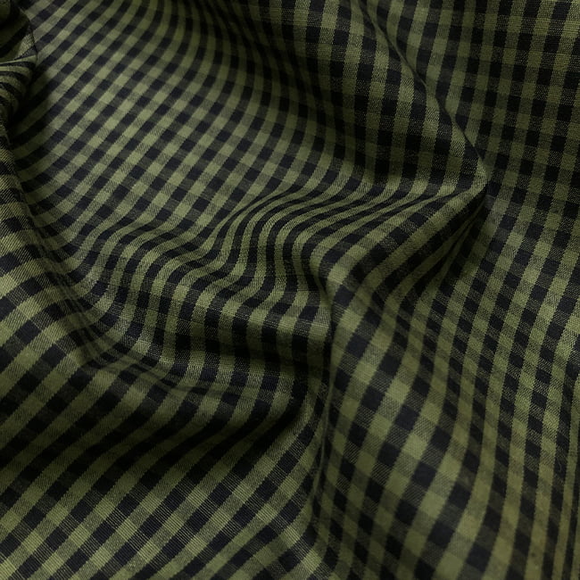 Tecido Tricoline Fio 40 - FT Xadrez  M - Verde - 100% Algodão - Milfios Tecidos