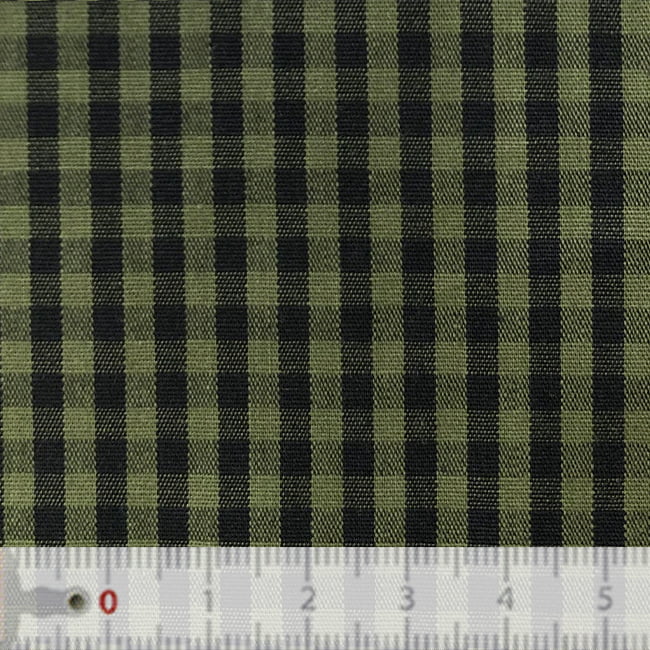 Tecido Tricoline Fio 40 - FT Xadrez  M - Verde - 100% Algodão - Milfios Tecidos