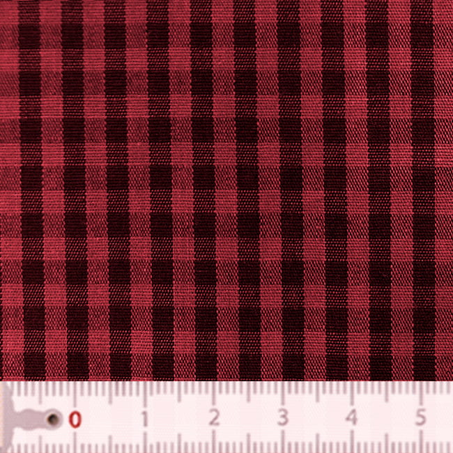 Tecido Tricoline Fio 40 - FT Xadrez  M - Vermelho - 100% Algodão - Milfios Tecidos