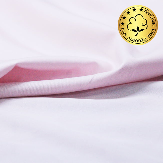 Tecido Camisaria fio 50 Liso - Pisa 03 Rosa - 30% Bambu + 70% Algodão Pima - Milfios Tecidos