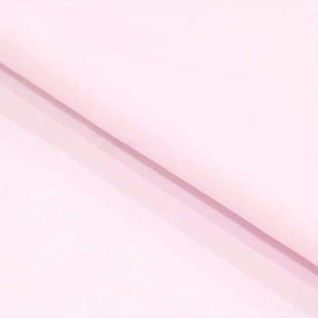 Tecido Camisaria Tricoline Fio 80 - New Luxor 41 Rosa Bebê Acetinado - 100% Algodão Egípcio - Milfios Tecidos