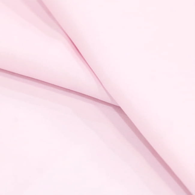 Tecido Camisaria Tricoline Fio 80 - New Luxor 41 Rosa Bebê Acetinado - 100% Algodão Egípcio - Milfios Tecidos