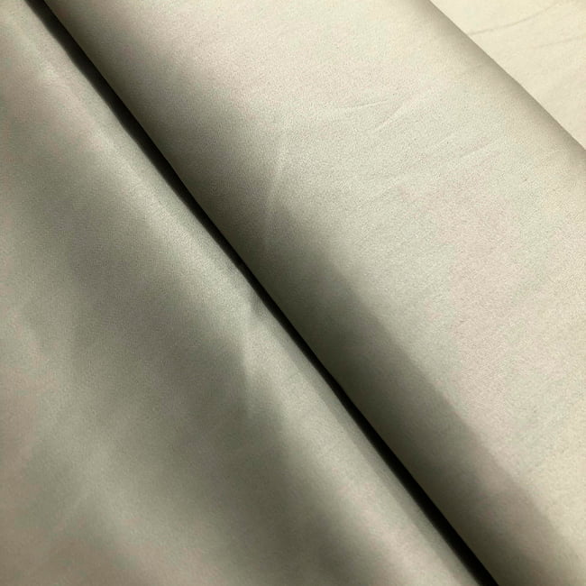 Tecido Camisaria Tricoline Fio 80 - New Luxor 43 Verde Seco Acetinado - 100% Algodão Egípcio - Milfios Tecidos