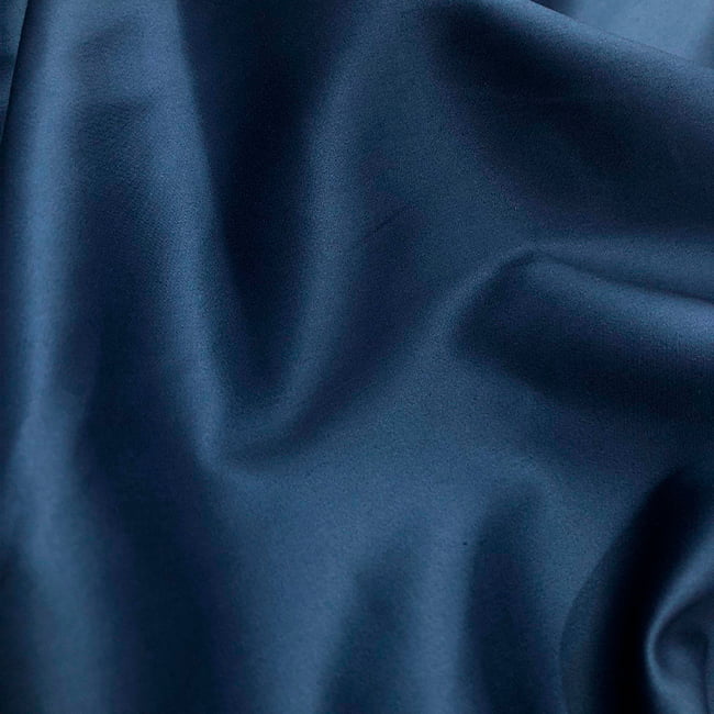 Tecido Camisaria Tricoline Fio 80 - New Luxor 44 Azul Neblina Acetinado - 100% Algodão Egípcio - Milfios Tecidos