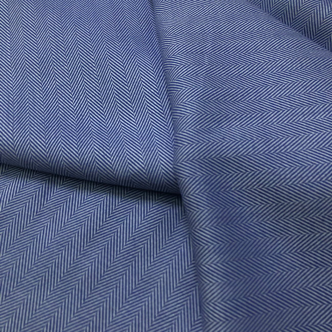 Tecido Camisaria Tricoline Fio 50 - Hórus 03 - Royal - Maquinetado - 100% Algodão - Milfios Tecidos