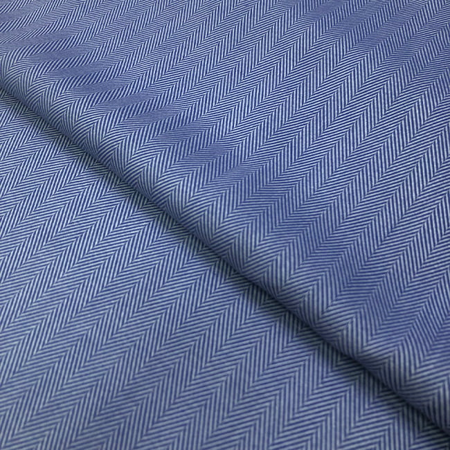 Tecido Camisaria Tricoline Fio 50 - Hórus 03 - Royal - Maquinetado - 100% Algodão - Milfios Tecidos