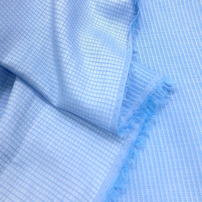 Tecido Camisaria Tricoline Fio 50 Maquinetado - Udine 02 Azul Claro - 100% Algodão - Milfios Tecidos