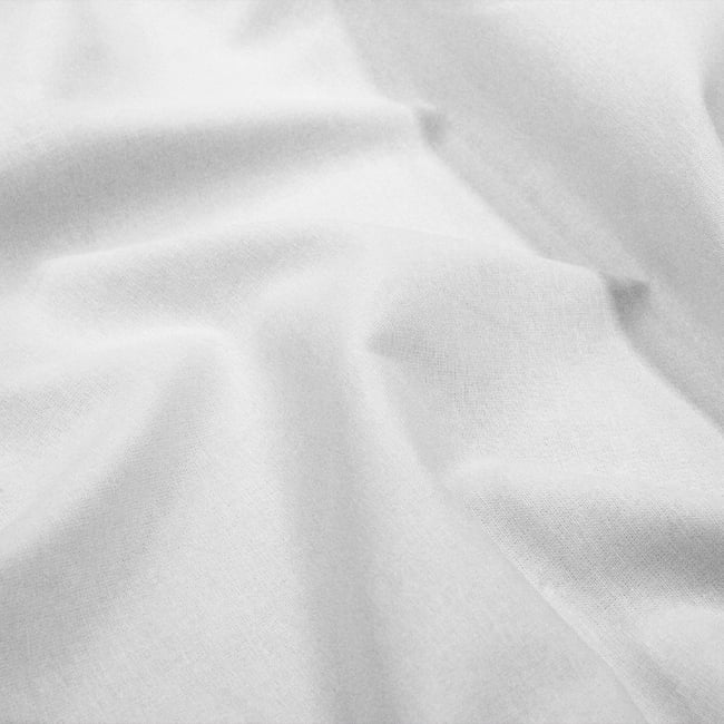 Tecido Tricoline Fio 40 Oxford 01 - Branco - 100% Algodão - Milfios Tecidos