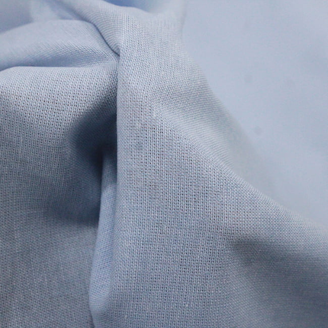 Tecido Tricoline Fio 40 Oxford 20 - Azul Claro - 100% Algodão - Milfios Tecidos