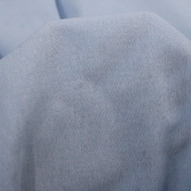 Tecido Tricoline Fio 40 Oxford 20 - Azul Claro - 100% Algodão - Milfios Tecidos