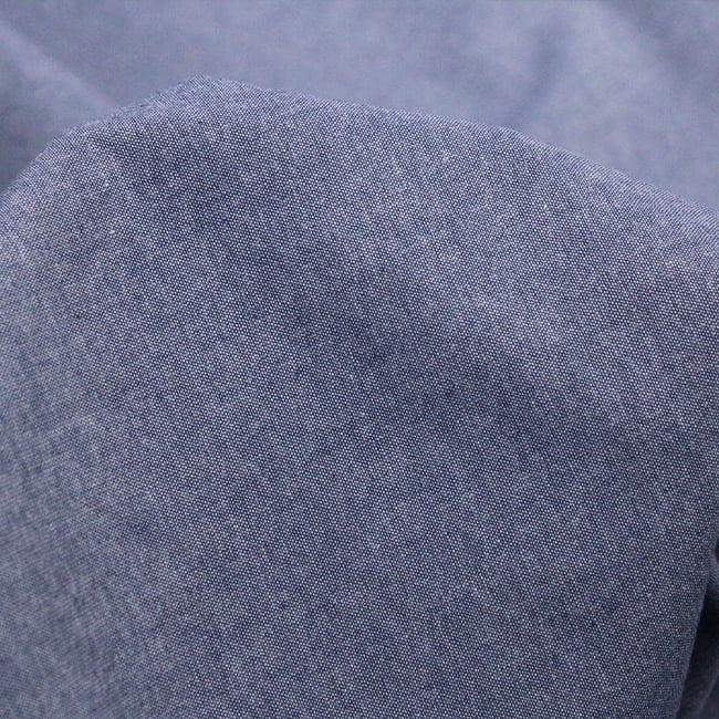 Tecido Tricoline Fio 40 Oxford 21 - Azul Jeans - 100% Algodão - Milfios Tecidos