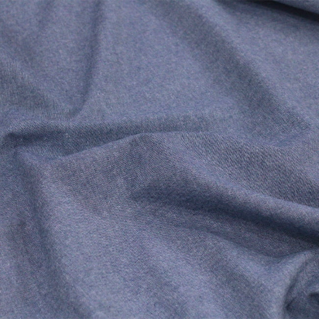 Tecido Tricoline Fio 40 Oxford 21 - Azul Jeans - 100% Algodão - Milfios Tecidos