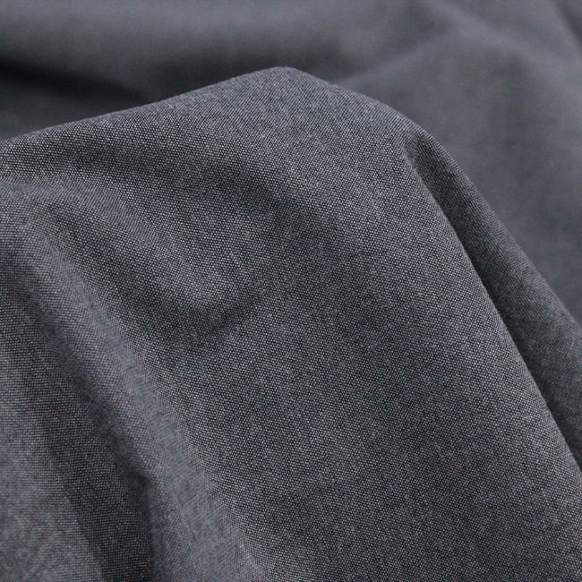 Tecido Tricoline Fio 40 Oxford 26 - Preto - 100% Algodão - Milfios Tecidos