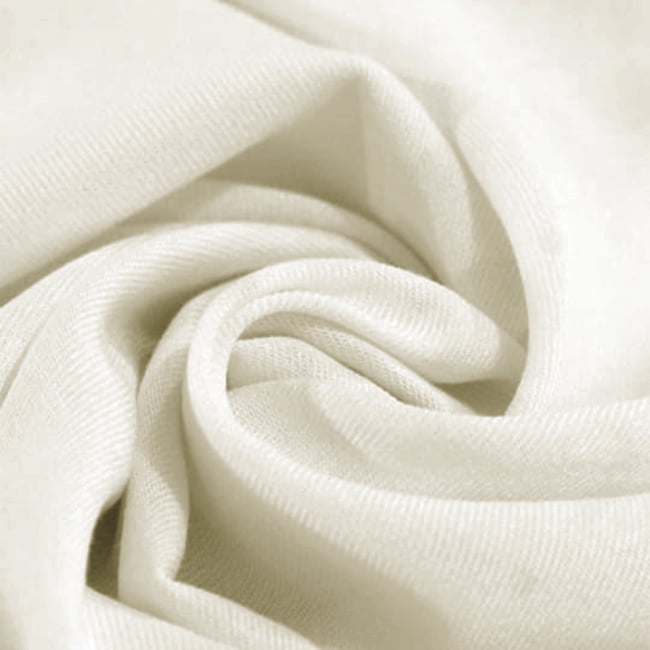 Tecido Viscose Lisa Sarjada Premium - Neve - 100% Viscose - Largura 1,45m - Milfios Tecidos